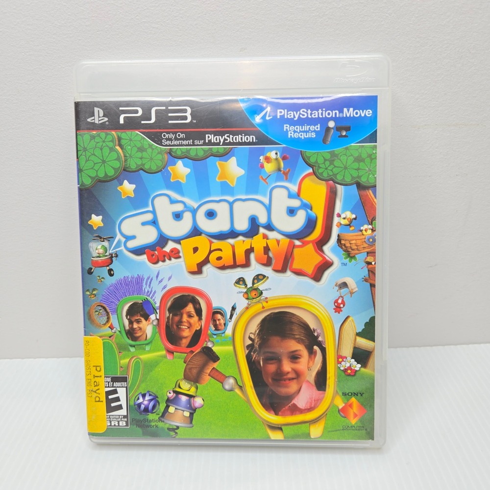 Sony Start the Party! PS3 Game PlayStation Move Motion AR Family Everyone Disc